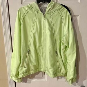 Oleg Cassini Sport yellow Green women’s track jacket